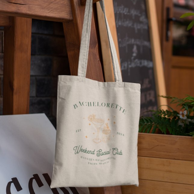 Summer Cocktail Club | Bachelorette Tote Bag (Creator Uploaded)