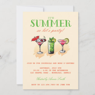 Summer Cocktail Party Invitation
