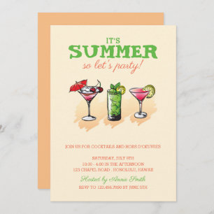 Summer Cocktail Party Invitation