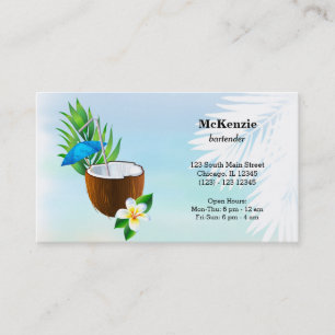 Summer Cocktails Business Card