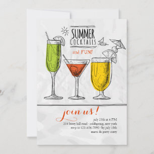 Summer Cocktails Invitation