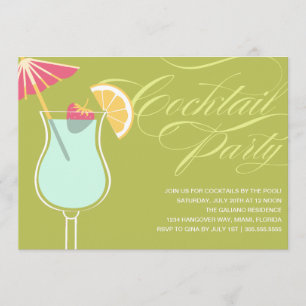 SUMMER COCKTAILS   PARTY INVITATION