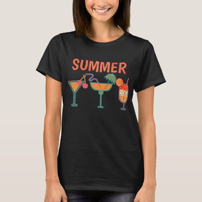 Summer Cocktails T-Shirt (Front)
