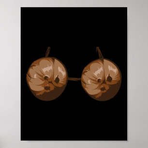 Summer Coconut Bra Halloween Costume Fun Outfit Gi Poster