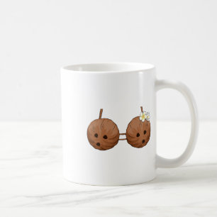 Summer Coconut Bra Halloween Costume Hawaii Aloha Coffee Mug