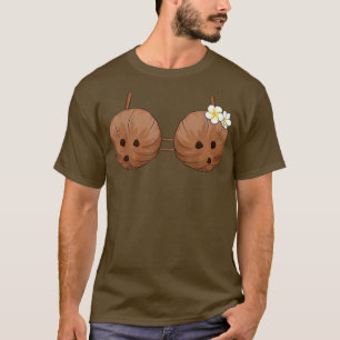 Summer Coconut Bra Halloween Costume Hawaii Aloha T-Shirt