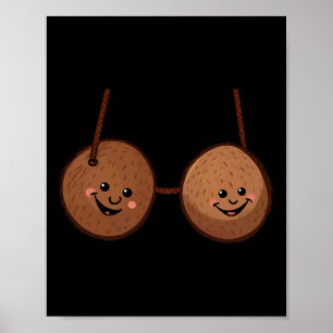 Summer Coconuts Bra Halloween Costume Men Women Poster