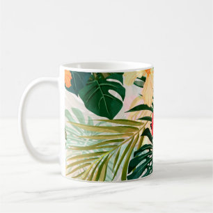 Summer colorful hawaiian seamless pattern with tro coffee mug