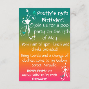 Summer Colors Invite