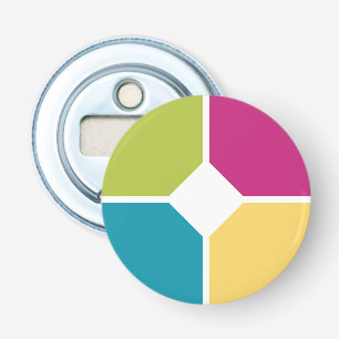 SUMMER COLORS Quadrants Optional Text Bottle Opener