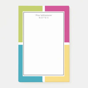 SUMMER COLORS Quadrants Optional Text Post-it Notes