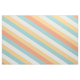 Summer Colour Diagonal Stripes Pattern Fabric
