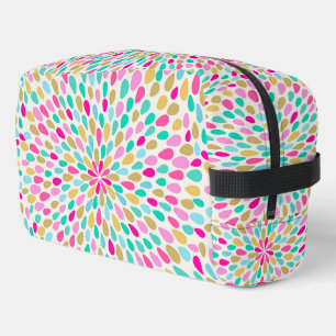 Summer Colourful Flower Burst Dopp Kit