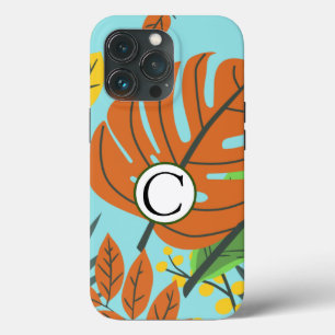Summer colourful tropical blue sky and green garde iPhone 13 pro case