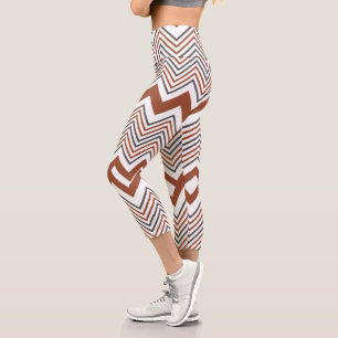 Summer Colourful Zigzag Women's Capri Leggings