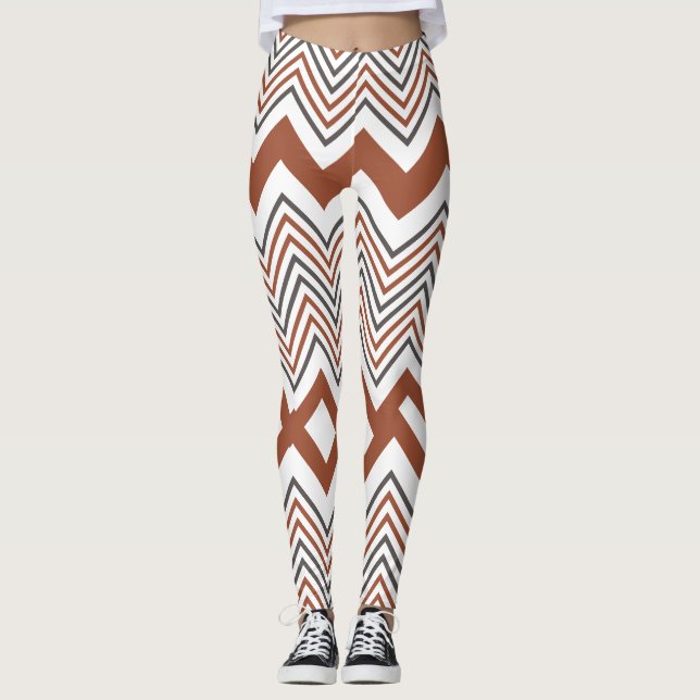 Summer Colourful  Zigzag  Women's Leggings (Front)