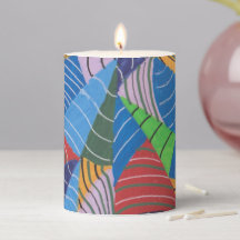 Summer Colours 3" x 4" Pillar Candle