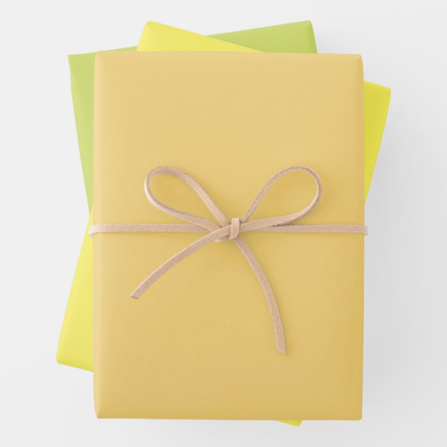 Summer Colours in Three Complimentary Tones Wrapping Paper Sheet (In situ)