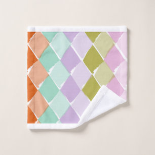 Summer colours patter bath towel set
