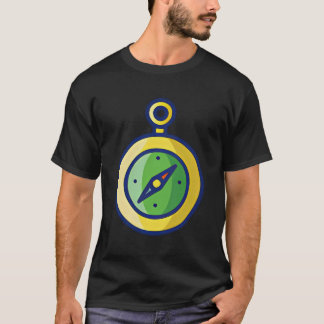 Summer Compass Icons Minimal Simple Graphic Design T-Shirt