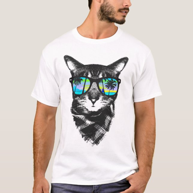 Summer cool cat T-Shirt (Front)