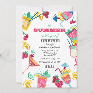 Summer Coolers Invitation