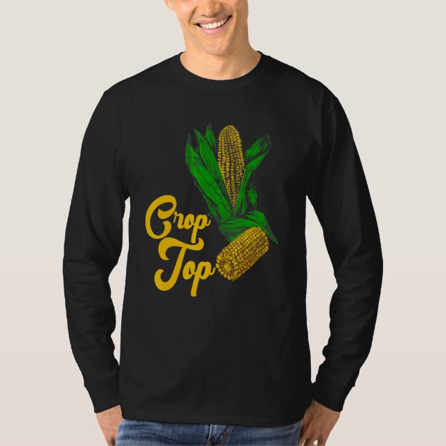 Summer Corn Crop Top Farmer Farming Corn (Front)