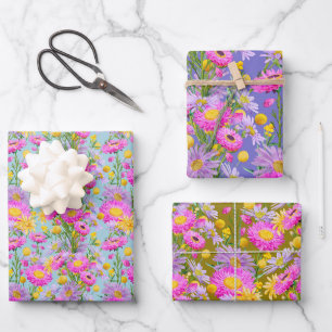 Summer Cottage Garden Wrapping Paper Sheet