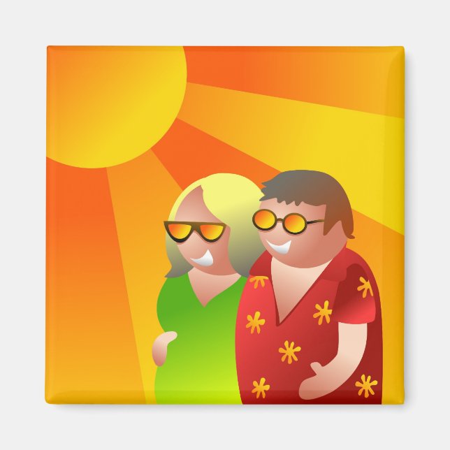 Summer Couple Magnet (Front)
