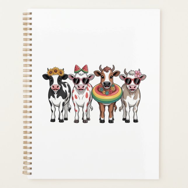 Summer Cows PNG, Beach Farm Planner (Front)