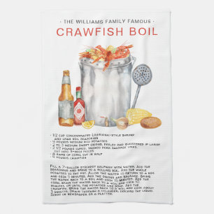 Summer Crawfish Boil   Recipe Heirloom Tea Towel