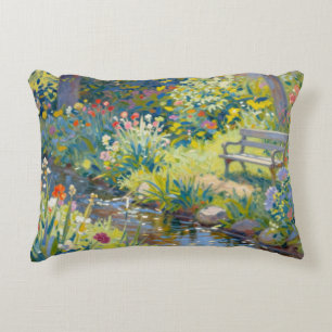 Summer Creek Flowers Decorative Cushion