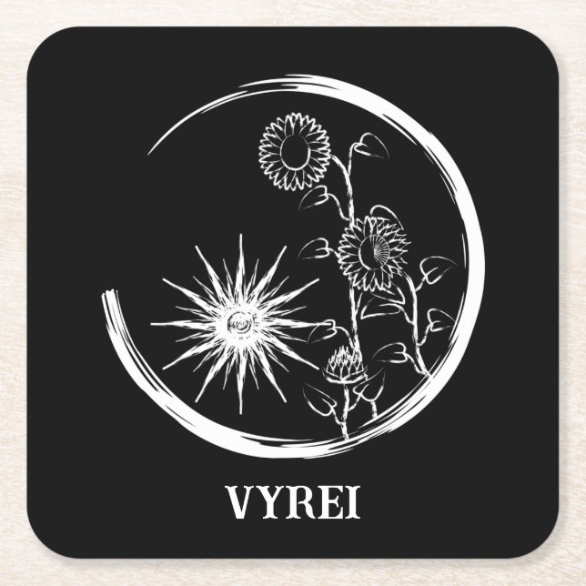 Summer Crest Square Paper Coaster (Front)