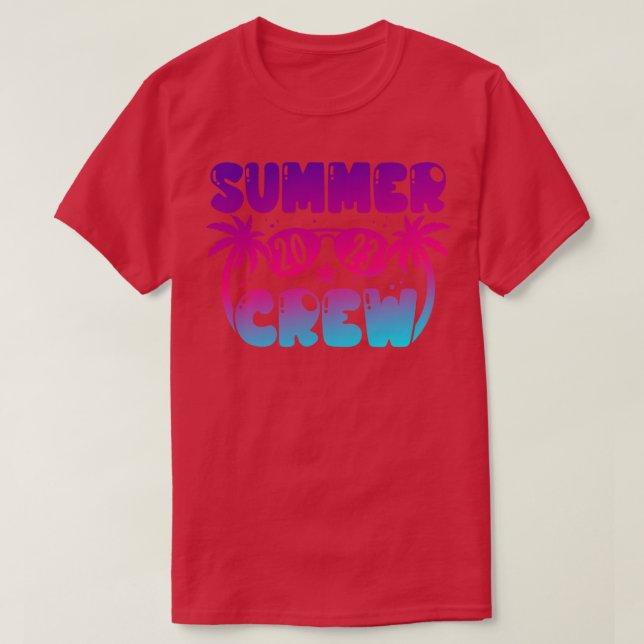 Summer Crew 2023 Beach Summer Family Vacation T-Shirt (Design Front)