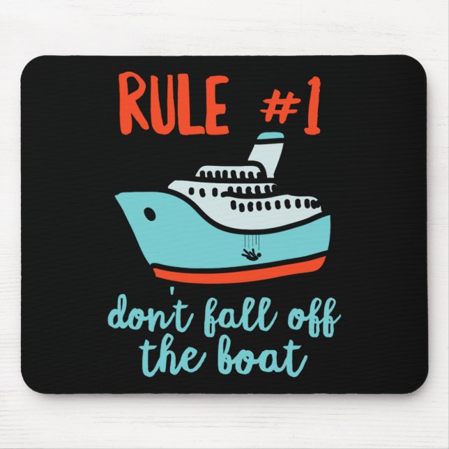 Summer Cruising Ship 2022 Trip Fun Don't Fall Off  Mouse Mat (Front)