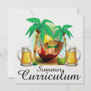 Summer Curriculum Party Invitation