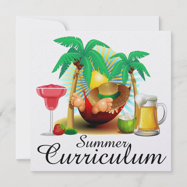 Summer Curriculum / Vacation / Retirement Party Invitation (Front)