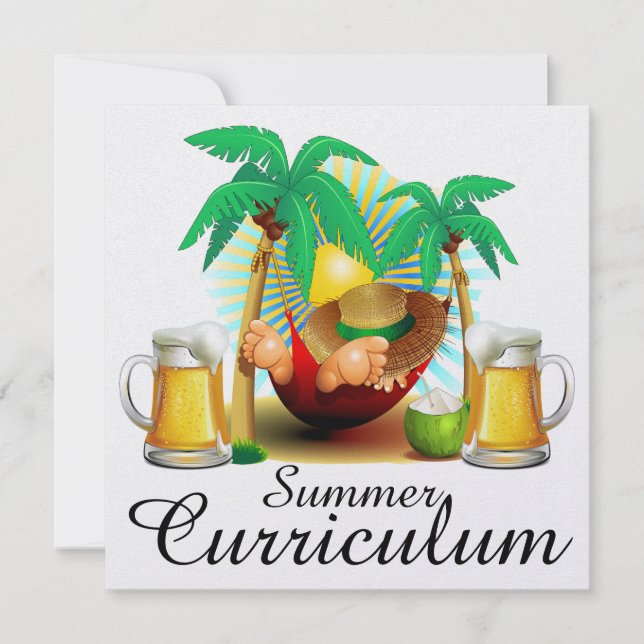 Summer Curriculum / Vacation / Retirement Party Invitation (Front)
