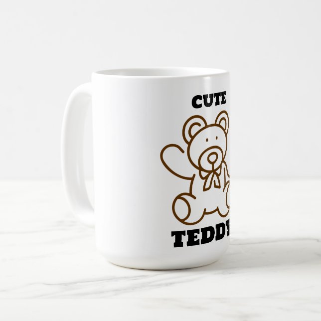 Summer  Cute Bear Teddy Coffee Mug (Front Left)
