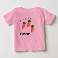 Summer Cute Carrots Yummy Baby Pink