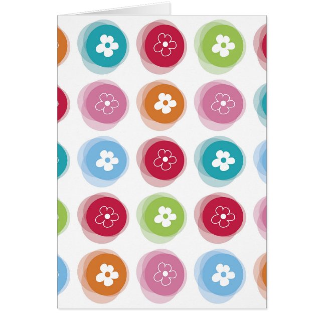 Summer Cute Daisy Flower Fuzzy Dots Colourful Fun (Front)