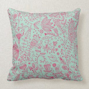 Summer cute floral pattern cushion