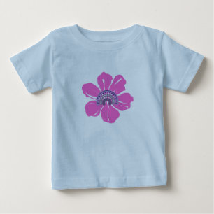Summer Cute Girls Pink Flower Baby T-Shirt