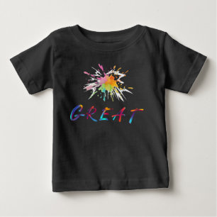 Summer Cute Multicolor Splash Baby & Kids T-Shirt