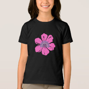 Summer Cute Pink Flower Tri-Blend Shirt