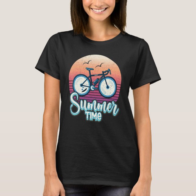 Summer Cycling Bicycle Love A Biking Cycling Biker T-Shirt (Front)