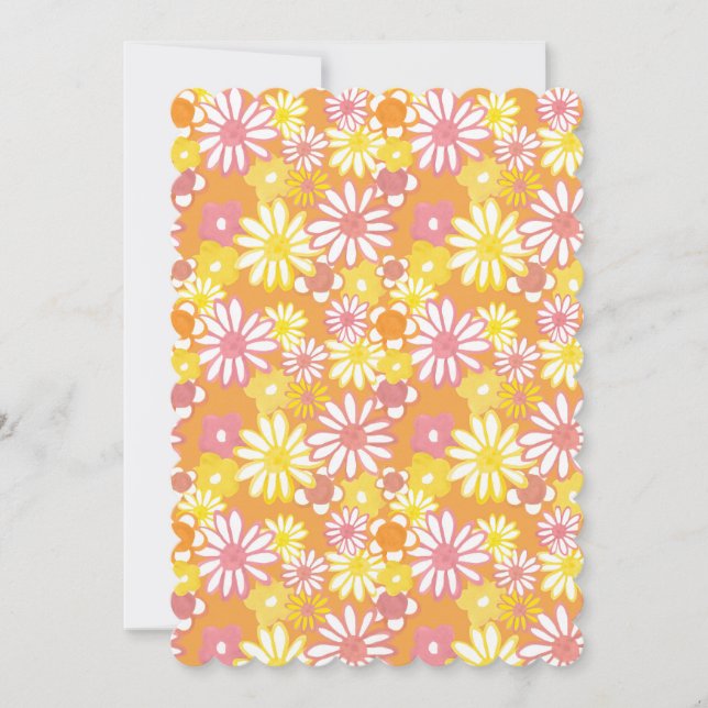 Summer Daisies Flat Greeting Card (Front)