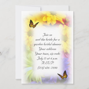 Summer Daisies Flower Invitation