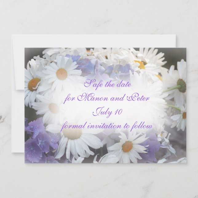 Summer daisies invitation (Front)