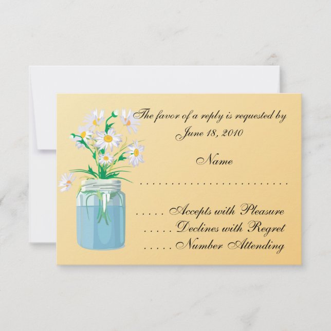 Summer Daisies RSVP Cards (Front)